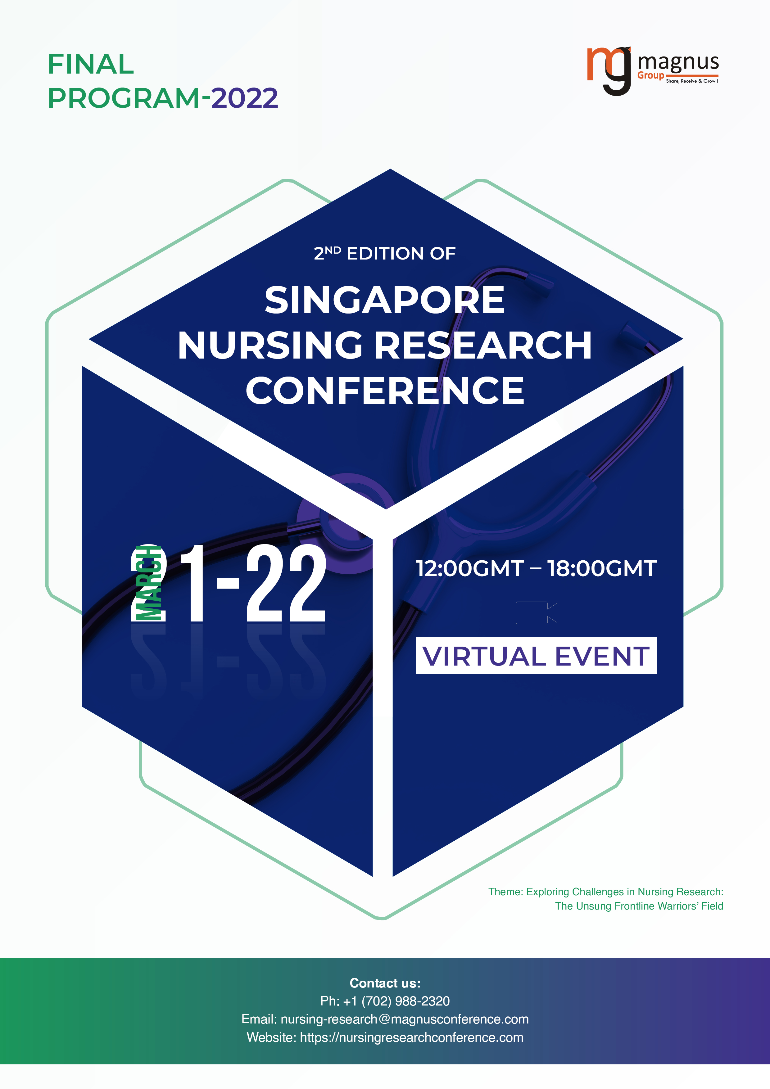 2nd Edition Of Singapore Nursing Research Conference | Online Event Program